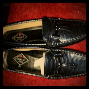 Leather penny loafers